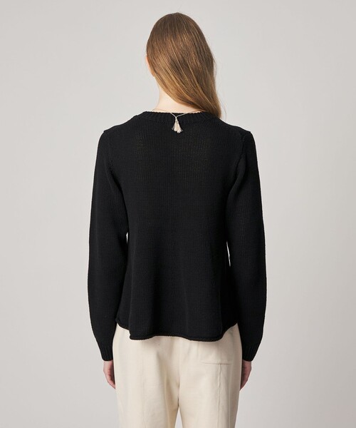 Steven Alan（スティーブンアラン）の「＜Steven Alan＞コットン シルク フレア ニット（ニット/セーター・レディース・ブラック/ベージュ・FREE）」の7枚目の写真