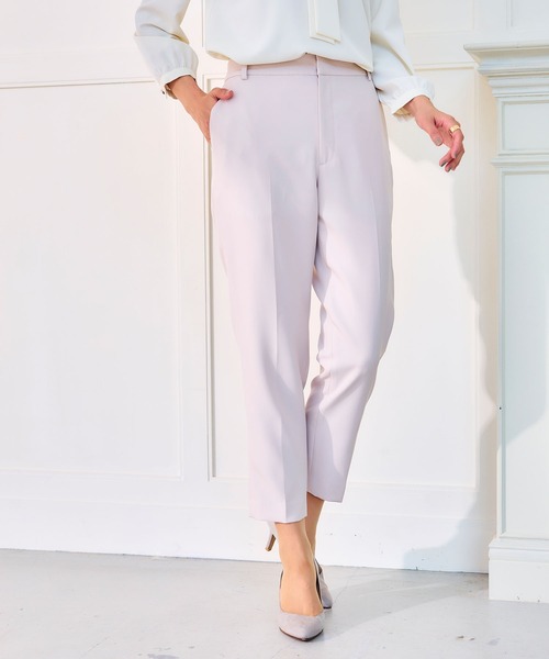 CROSS FUNCTION(クロスファンクション)の「《洗える・シワになりにくい》正解テーパードパンツ 5サイズ展開【CROSS FUNCTION/クロスファンクション】(スラックス・レディース・ネイビー/ブラック/ライトベージュ・7号/9号/11号/13号/15号)」の22枚目の写真