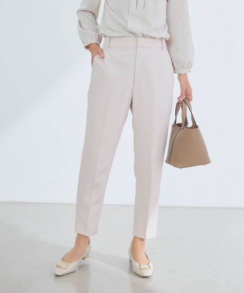 CROSS FUNCTION(クロスファンクション)の「《洗える・シワになりにくい》正解テーパードパンツ 5サイズ展開【CROSS FUNCTION/クロスファンクション】(スラックス・レディース・ネイビー/ブラック/ライトベージュ・7号/9号/11号/13号/15号)」の14枚目の写真