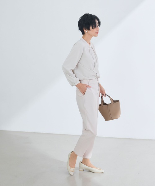 CROSS FUNCTION(クロスファンクション)の「《洗える・シワになりにくい》正解テーパードパンツ 5サイズ展開【CROSS FUNCTION/クロスファンクション】(スラックス・レディース・ネイビー/ブラック/ライトベージュ・7号/9号/11号/13号/15号)」の20枚目の写真