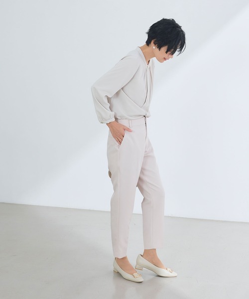 CROSS FUNCTION(クロスファンクション)の「《洗える・シワになりにくい》正解テーパードパンツ 5サイズ展開【CROSS FUNCTION/クロスファンクション】(スラックス・レディース・ネイビー/ブラック/ライトベージュ・7号/9号/11号/13号/15号)」の21枚目の写真