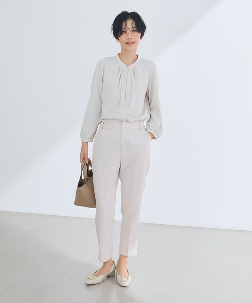 CROSS FUNCTION(クロスファンクション)の「《洗える・シワになりにくい》正解テーパードパンツ 5サイズ展開【CROSS FUNCTION/クロスファンクション】(スラックス・レディース・ネイビー/ブラック/ライトベージュ・7号/9号/11号/13号/15号)」の19枚目の写真