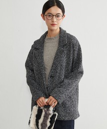 On One's Own（オンワンズオン）の「On One's Own ヘリンボーン柄裏起毛テーラードジャケット秋冬長袖暖かいアウター（テーラードジャケット）」