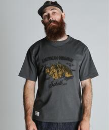 schott(�V���b�g)��Schott/�V���b�g/HORSE FLOCKY T-SHIRT/�z�[�X �t���b�L�[ T�V���c(T�V���c/�J�b�g�\�[)