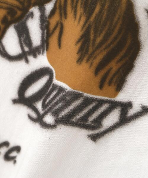 Schott（ショット）の「Schott/ショット/HORSE FLOCKY T-SHIRT/ホース フロッキー Tシャツ（Tシャツ/カットソー・メンズ・ベージュ/チャコールグレー/ホワイト・XL/L/M/2XL）」の7枚目の写真