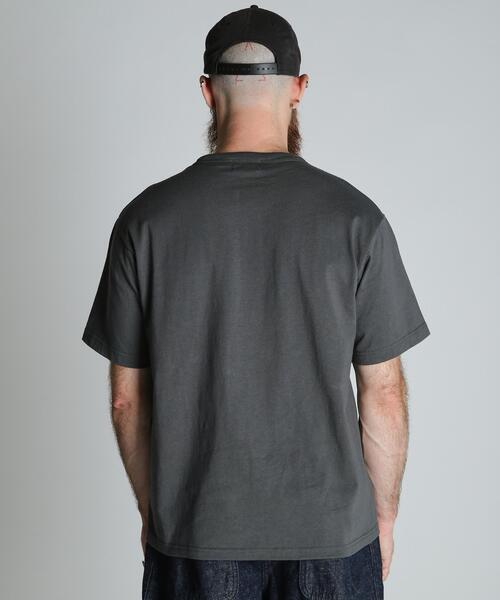Schott（ショット）の「Schott/ショット/HORSE FLOCKY T-SHIRT/ホース フロッキー Tシャツ（Tシャツ/カットソー・メンズ・ベージュ/チャコールグレー/ホワイト・XL/L/M/2XL）」の13枚目の写真