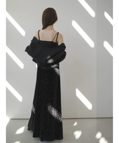 amel（エイメル）の「フラワーエンボスベルベットキャミドレス / ブラック（ワンピース・レディース・ブラック・FREE）」の14枚目の写真