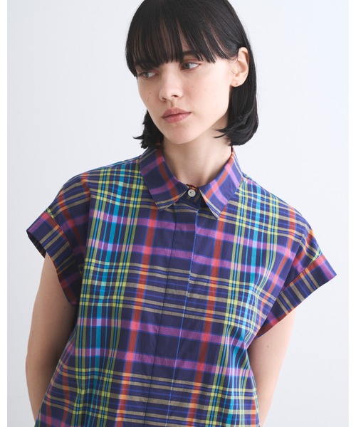Traditional Weatherwear(トラディショナルウェザーウェア)の「WIGMORE(シャツ/ブラウス・レディース・ネイビー系・XS/S)」の6枚目の写真
