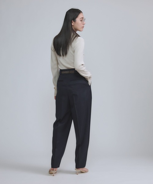 Chaos（カオス）の「Chaos(カオス)/エレルニットポロプルオーバー（ニット/セーター・レディース・アイボリー/ネイビー・FREE）」の10枚目の写真