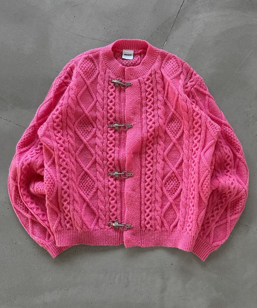 3color / 3size 】FIREMAN CABLE KNIT CARDIGAN / ファイヤーマン