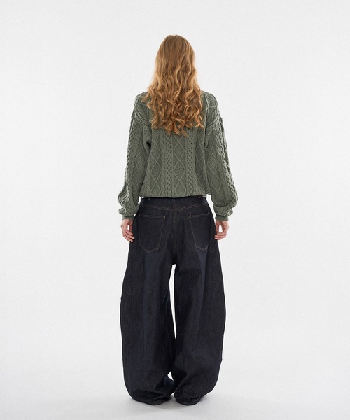 WISH FOR EVER(ウィッシュフォーエバー)の「【 3color / 3size 】FIREMAN CABLE KNIT CARDIGAN / ファイヤーマンケーブルニットカーディガン(カーディガン/ボレロ・メンズ・ブラック/ピンク/カーキ・MEDIUM/LARGE/SMALL)」の5枚目の写真
