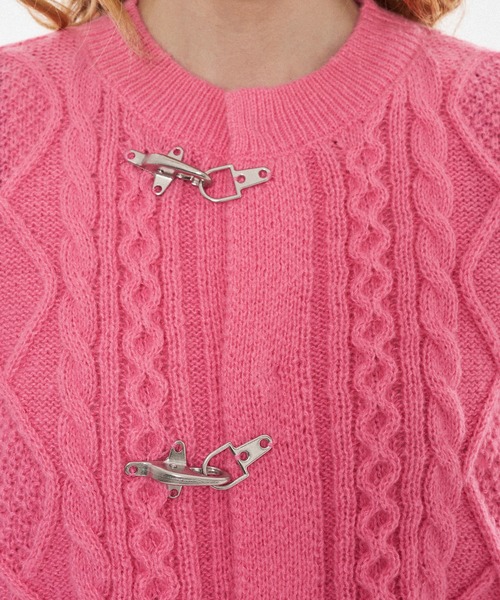 WISH FOR EVER(ウィッシュフォーエバー)の「【 3color / 3size 】FIREMAN CABLE KNIT CARDIGAN / ファイヤーマンケーブルニットカーディガン(カーディガン/ボレロ・メンズ・ブラック/ピンク/カーキ・MEDIUM/LARGE/SMALL)」の17枚目の写真