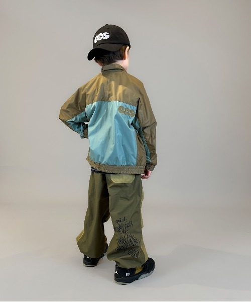 GROOVY COLORS（グルービーカラーズ）の「Compact Weather Cloth 2tone Long Pants（その他パンツ・キッズ・ベージュ・145）」の5枚目の写真