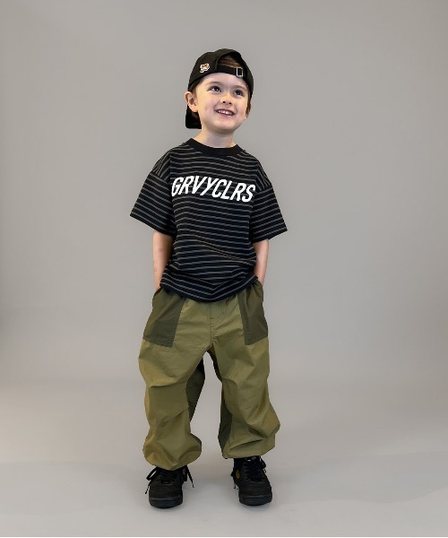 GROOVY COLORS（グルービーカラーズ）の「Compact Weather Cloth 2tone Long Pants（その他パンツ・キッズ・ベージュ・145）」の3枚目の写真