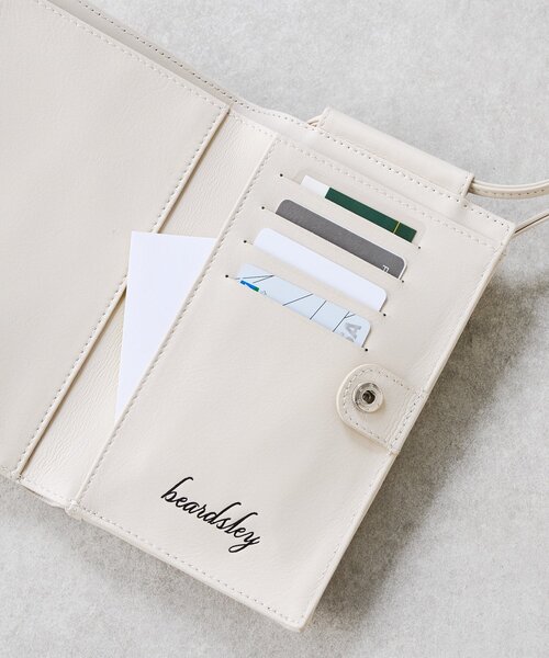 BEARDSLEY(ビアズリー)の「《本革》スマホショルダーBag(ショルダーバッグ・レディース・オフホワイト/ブラック・FREE)」の20枚目の写真