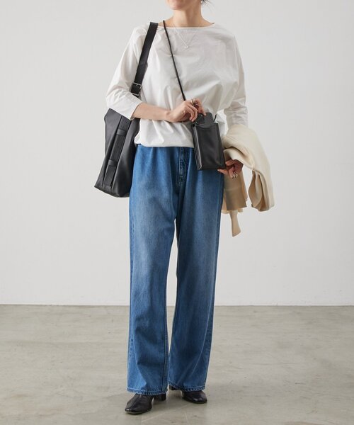 BEARDSLEY(ビアズリー)の「《本革》スマホショルダーBag(ショルダーバッグ・レディース・オフホワイト/ブラック・FREE)」の9枚目の写真