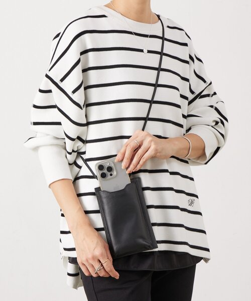 BEARDSLEY(ビアズリー)の「《本革》スマホショルダーBag(ショルダーバッグ・レディース・オフホワイト/ブラック・FREE)」の11枚目の写真