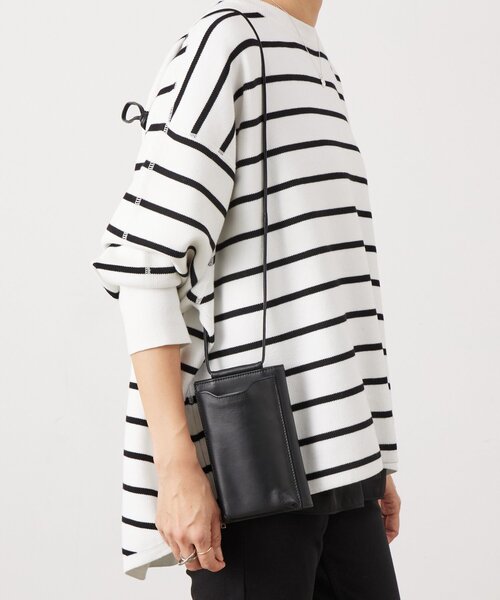 BEARDSLEY(ビアズリー)の「《本革》スマホショルダーBag(ショルダーバッグ・レディース・オフホワイト/ブラック・FREE)」の12枚目の写真