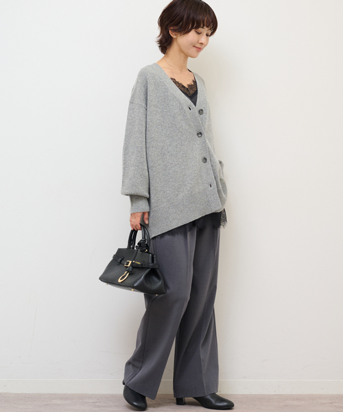 JOURNAL STANDARD relume(ジャーナルスタンダード レリューム)の「《追加》サテンレースキャミチュニック(キャミソール・レディース・ブラック/ブラウン・FREE)」の5枚目の写真