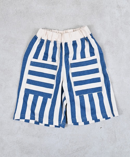 ミニウラケストライプショートパンツ（その他パンツ）｜MARKEY'S