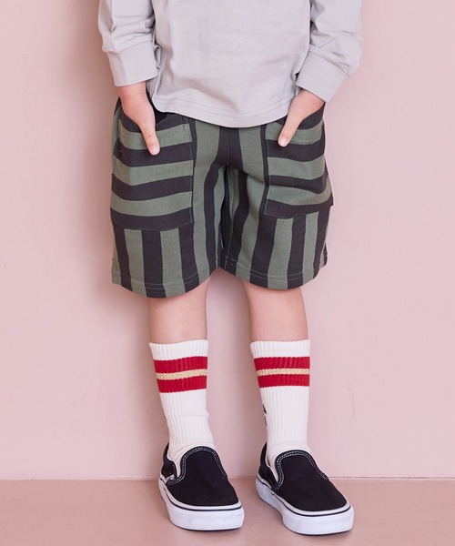 ミニウラケストライプショートパンツ（その他パンツ）｜MARKEY'S