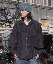 Jieda(�W�G�_)��JieDa / �W�G�_ HAND STITCH OPEN COLLAR SHIRT(�V���c/�u���E�X)