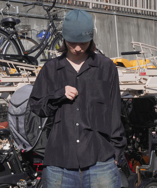 JIEDA(ジエダ)の「JieDa / ジエダ HAND STITCH OPEN COLLAR SHIRT(シャツ/ブラウス・メンズ・グレー/チャコールグレー・2)」の6枚目の写真