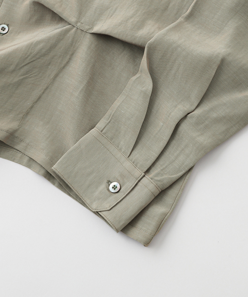 JIEDA(ジエダ)の「JieDa / ジエダ HAND STITCH OPEN COLLAR SHIRT(シャツ/ブラウス・メンズ・グレー/チャコールグレー・2)」の11枚目の写真
