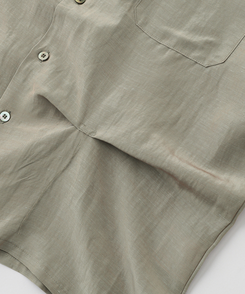JIEDA(ジエダ)の「JieDa / ジエダ HAND STITCH OPEN COLLAR SHIRT(シャツ/ブラウス・メンズ・グレー/チャコールグレー・2)」の12枚目の写真