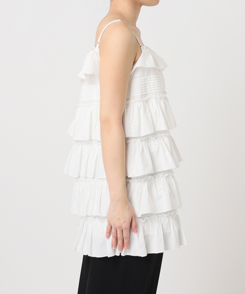 U by SPICK&SPAN（ユーバイスピックアンドスパン）の「ギャザーボリュームミニワンピース（ワンピース・レディース・ホワイト・FREE）」の12枚目の写真