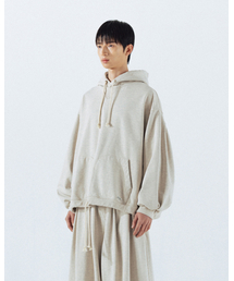 ANGLAN | Double Valley Tuck Sweat Hoodie - Oatmeal(パーカー)