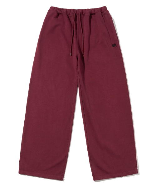 BROWNBREATH(ブラウンブレス)の「PIGMENT TAG PANTS - BURGUNDY(その他パンツ・レディース・その他・S/M/L/XL)」の1枚目の写真
