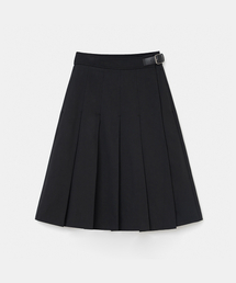 pleats wrap skirt(womens) black