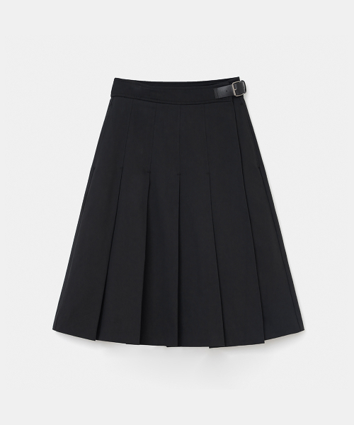 UNIFORM BRIDGE(ユニフォームブリッジ)の「pleats wrap skirt(womens) black(スカート・レディース・その他・S/M)」の2枚目の写真