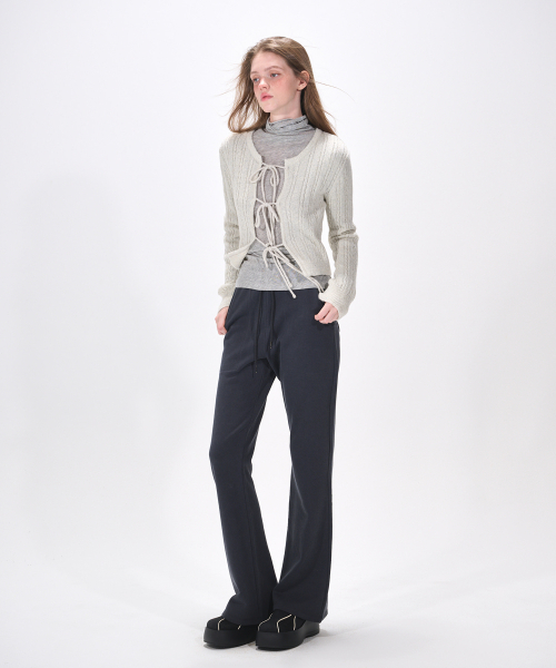 ETMON(エトモン)の「Pigment Boots Cut Sweat Pants, Charcoal(その他パンツ・レディース・その他・FREE)」の2枚目の写真