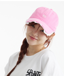 DOUBLE JD（ダブルジェイディー）の「シリコンクマレースボールキャップ（ピンク）（キャップ）」