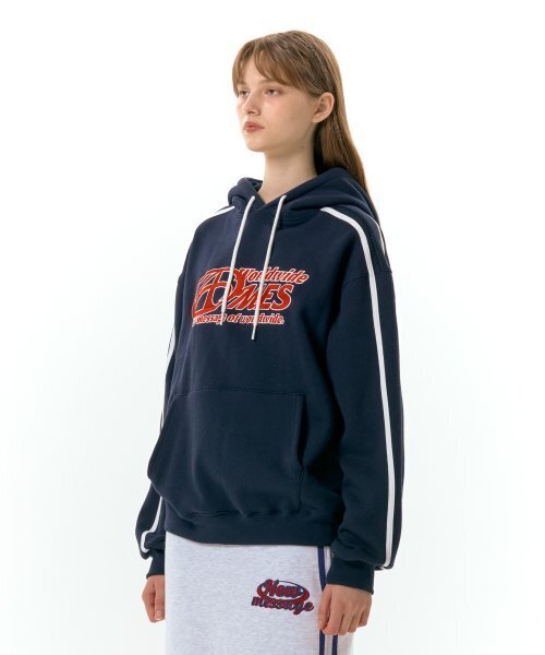 AMESWORLDWIDE(アメスワールドワイド)の「SYMBOL LOGO EMBROIDERY HOODIE NAVY (AM2DFUM408A)(パーカー・メンズ・その他・L/M)」の3枚目の写真
