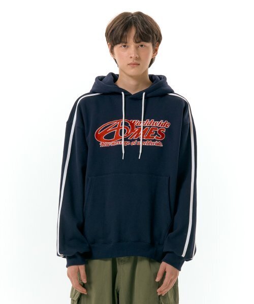 AMESWORLDWIDE(アメスワールドワイド)の「SYMBOL LOGO EMBROIDERY HOODIE NAVY (AM2DFUM408A)(パーカー・メンズ・その他・L/M)」の5枚目の写真