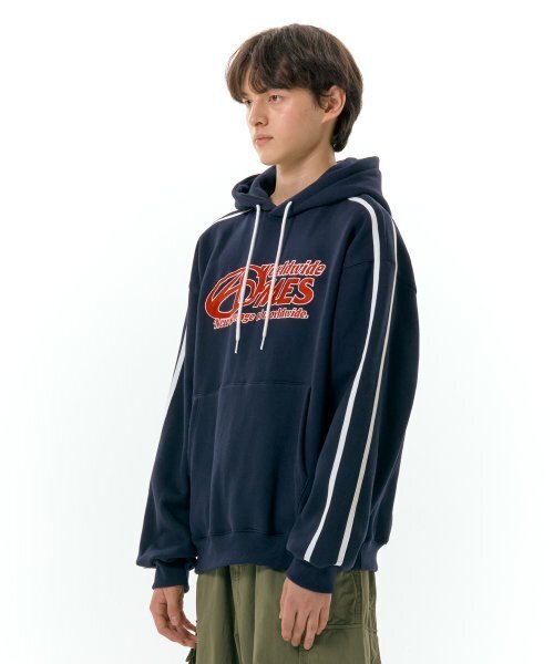 AMESWORLDWIDE(アメスワールドワイド)の「SYMBOL LOGO EMBROIDERY HOODIE NAVY (AM2DFUM408A)(パーカー・メンズ・その他・L/M)」の6枚目の写真