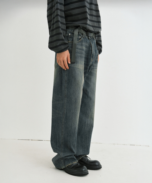 ENDOOR（エンドア）の「Fade denim pants (indigo blue)（デニムパンツ・メンズ・その他・3/2/1）」の16枚目の写真