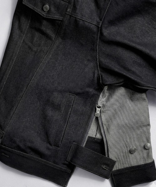 SeeSew(シーソー)の「【UNISEX】OVERSPEC DENIM JACKET/オーバースペックデニムGジャン(デニムジャケット・メンズ・ブラック/ネイビー/ブルー・M/L)」の7枚目の写真