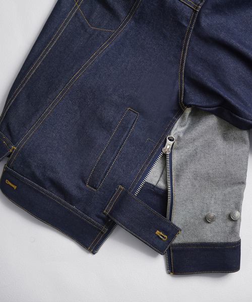 SeeSew(シーソー)の「【UNISEX】OVERSPEC DENIM JACKET/オーバースペックデニムGジャン(デニムジャケット・メンズ・ブラック/ネイビー/ブルー・M/L)」の16枚目の写真