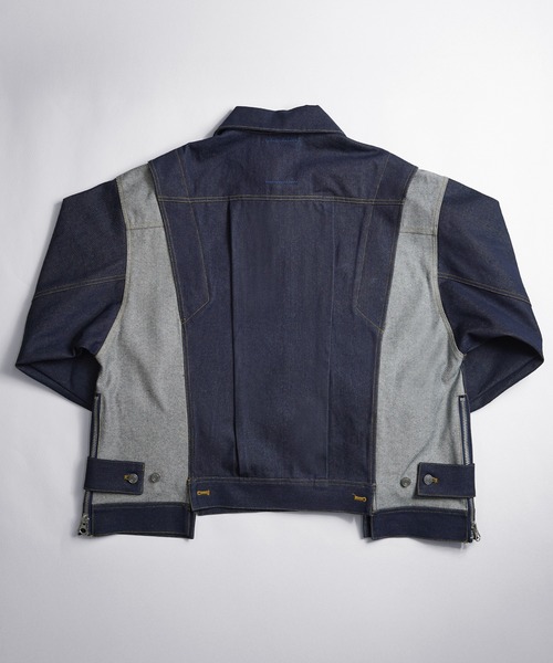 SeeSew(シーソー)の「【UNISEX】OVERSPEC DENIM JACKET/オーバースペックデニムGジャン(デニムジャケット・メンズ・ブラック/ネイビー/ブルー・M/L)」の18枚目の写真
