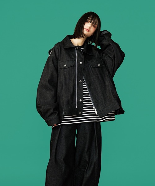 UNISEX】OVERSPEC DENIM JACKET/オーバースペックデニムGジャン