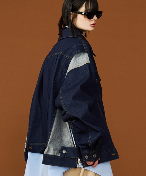 UNISEX】OVERSPEC DENIM JACKET/オーバースペックデニムGジャン