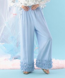 CAROLINA GLASER（カロリナ グレイサー）の「裾 フリル パンツ（その他パンツ）」
