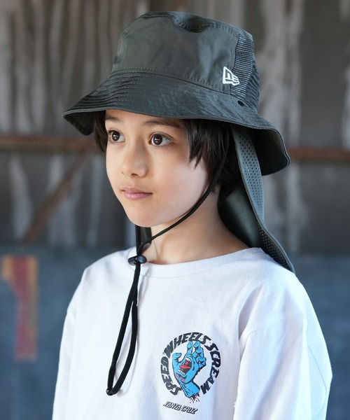 NEW ERA（ニューエラ）の「NEW ERA/ニューエラ OD KIDS ADVL PRLT キッズ ハット 14774296 14774297（ハット・キッズ・ブラック/チャコール・L/XL/M/L）」の2枚目の写真