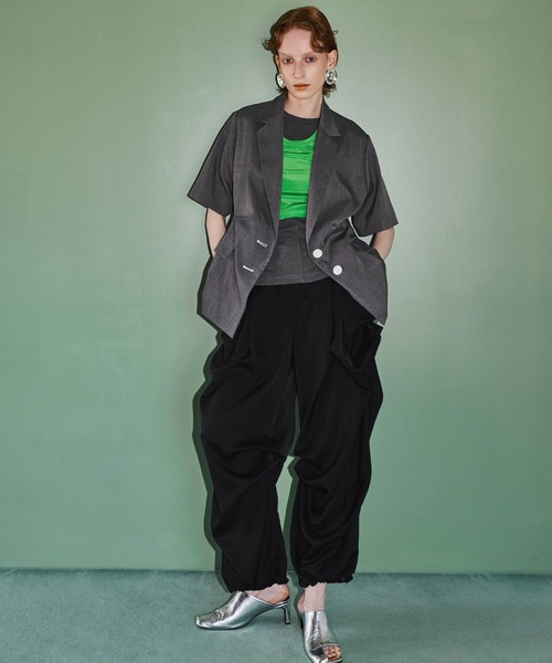 UP TUCK H/S JK（テーラードジャケット）｜OMMO（オーエムエムオー）の