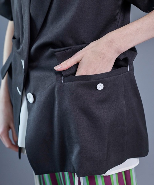 UP TUCK H/S JK（テーラードジャケット）｜OMMO（オーエムエムオー）の