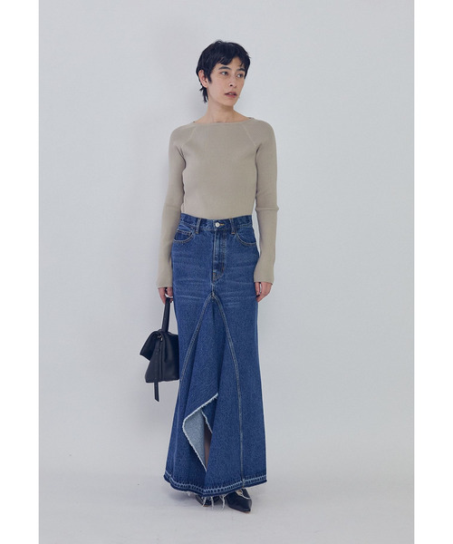 1er Arrondissement(プルミエアロンディスモン)の「ヴィスコースストレッチリブニットプルオーバー(ニット/セーター・レディース・ブラック系その他3/その他7/ベージュ・FREE)」の8枚目の写真